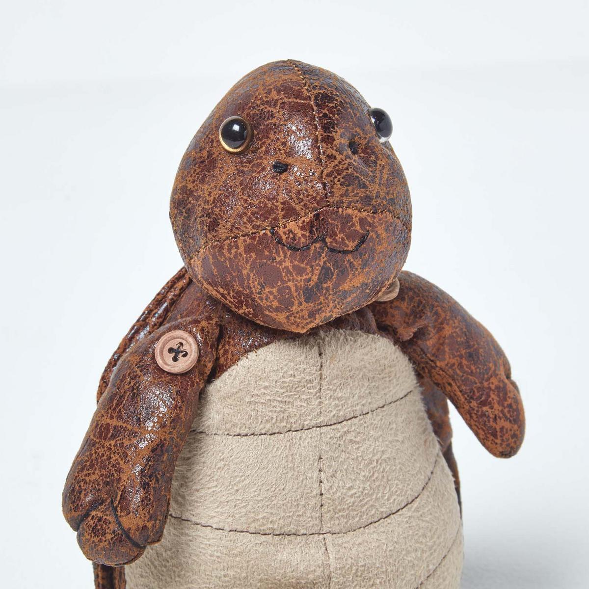 TÜRSTOPPER Schildkröte - Braun, Kunststoff (12/10cm) - Homescapes