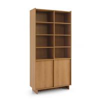 BÜCHERREGAL ZENITH 98/201/39 cm Wohnzimmerregal Hochschrank Regal Braun - Braun, Holzwerkstoff (98/201/39cm) - MASSENO