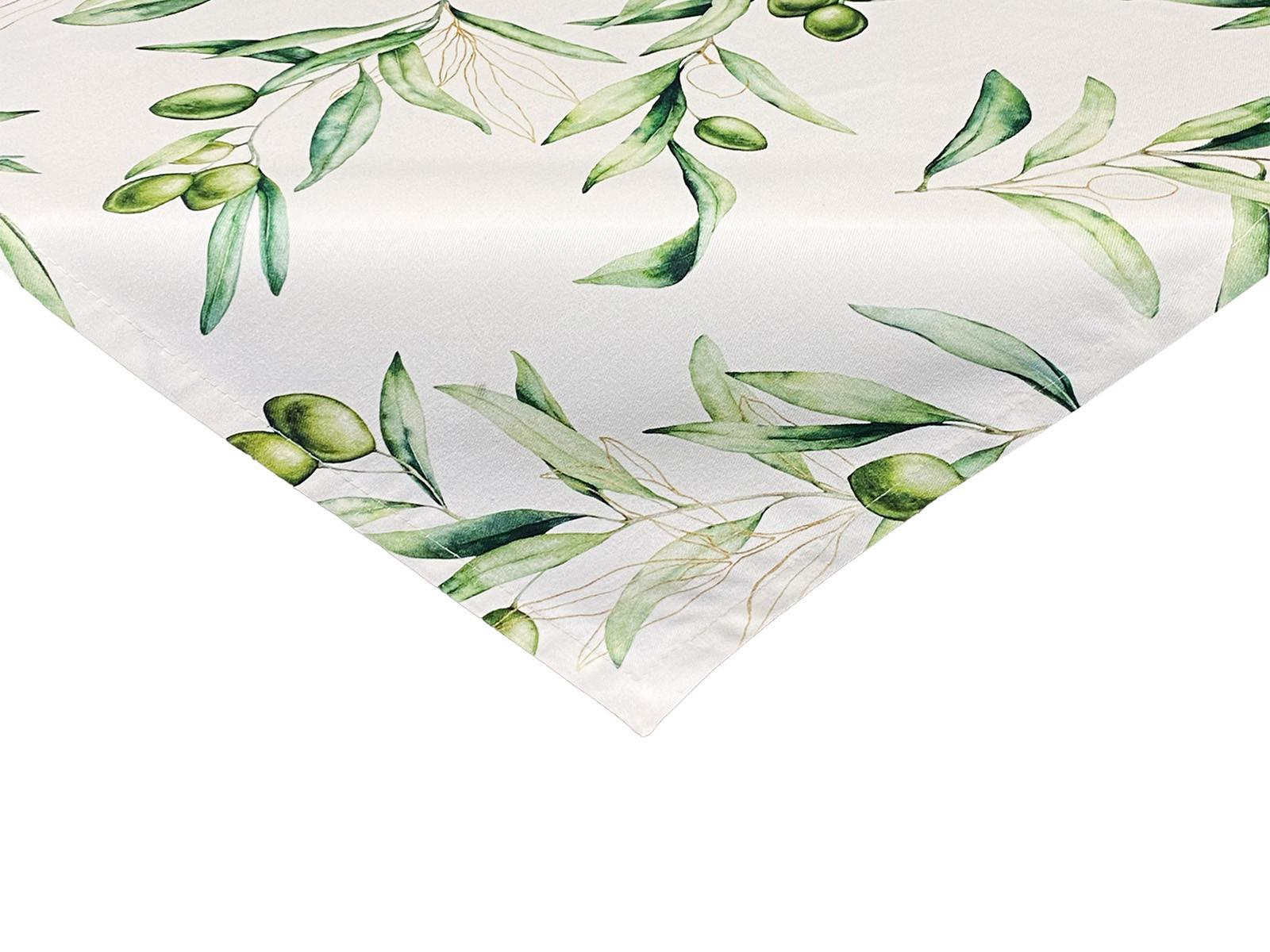 XS-MITTELDECKE Italy Collection Oliven 60/60 cm - Ecru/Multicolor, Textil (60/60cm) - beties Heimtextil