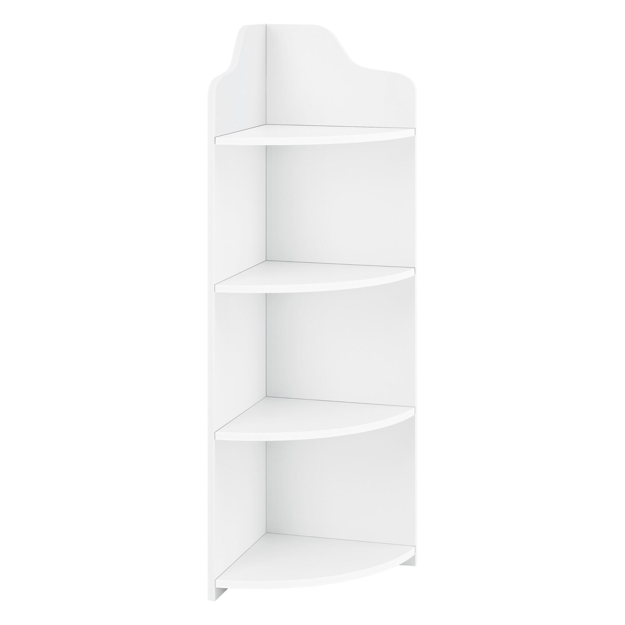 ECKREGAL Bjurholm - Weiß, Kunststoff (28/90/28cm) - [en.casa]
