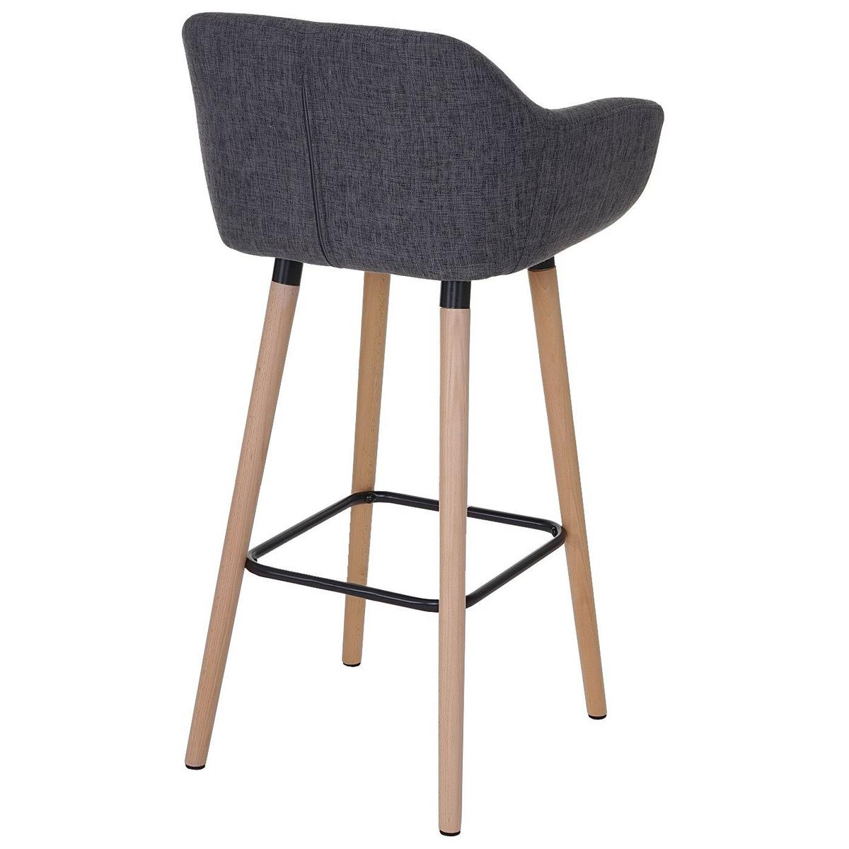 BARHOCKER Grau - Grau, Textil (53/99/45cm) - MCW