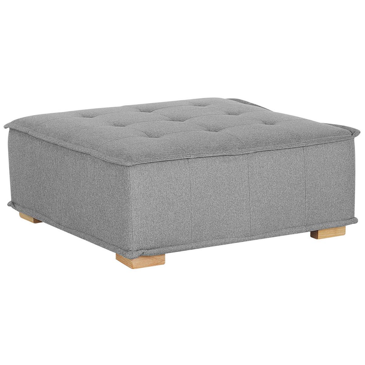 SESSELMODUL Stoff Grau Tibro - Dunkelgrau/Braun, Textil (100/40/100cm) - Beliani