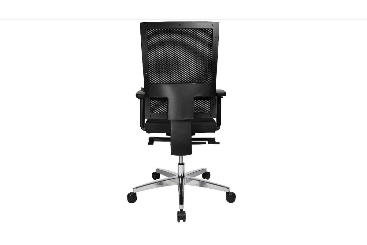 BÜROSTUHL TOBI Schwarz Kunststoff Höhenverstellbar - Silberfarben/Schwarz, Kunststoff/Metall (70/101/70cm) - KAWOLA