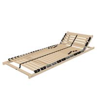 LATTENROST 7-Zonen ErgoFlex 140x200 cm – Lattenrost mit verstellbarem Kopfteil und einstellbarer Härte - Eschefarben/Buchefarben, Holz (140/200cm) - Mister Sandman