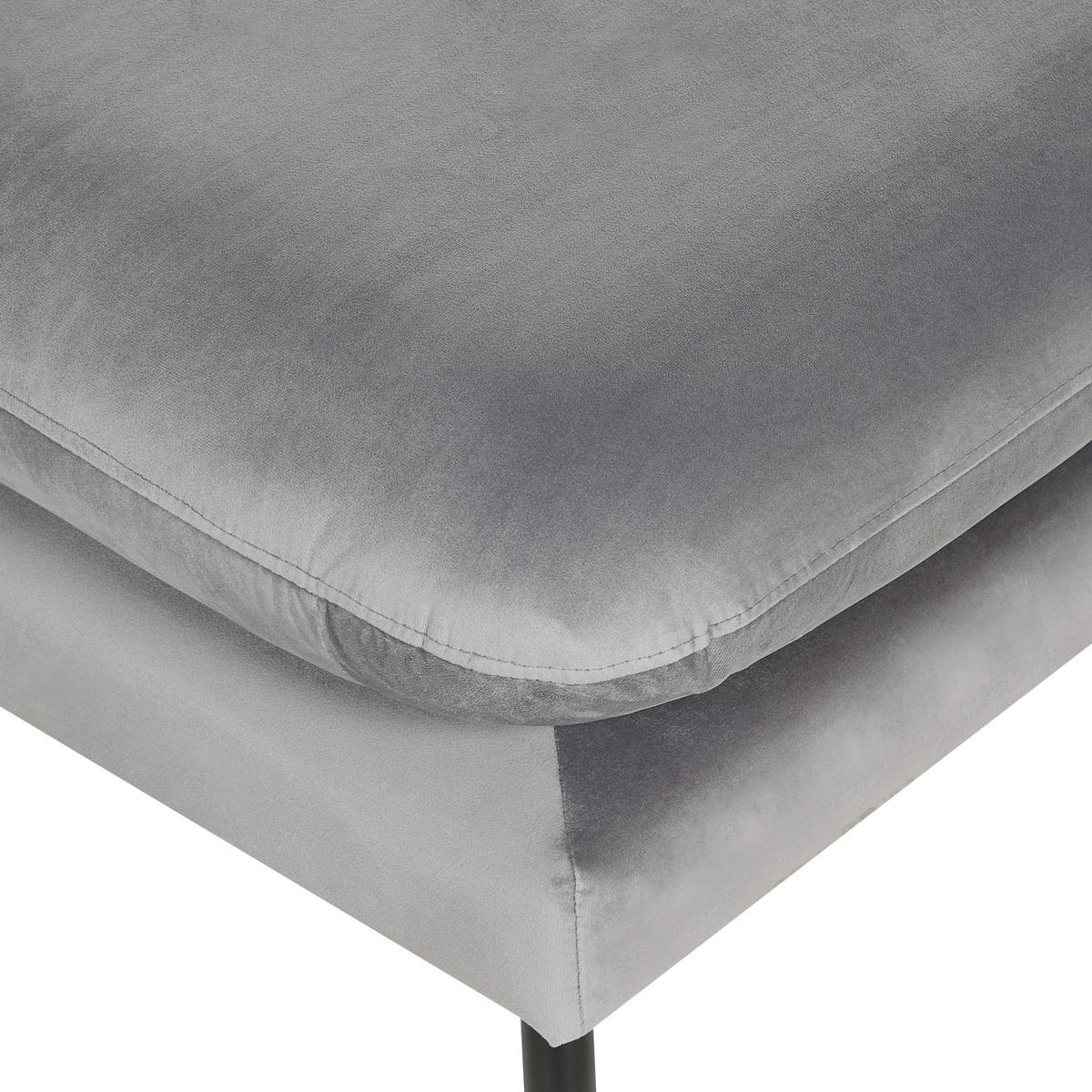 OTTOMANE Grau Vinterbro - Schwarz/Grau, Textil (70/44/70cm) - Beliani