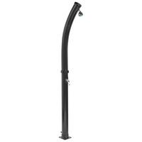 FREISTEHENDE solarbetriebene Gartendusche Schwarz Engabao - Schwarz, Kunststoff (16/217/16cm) - Beliani