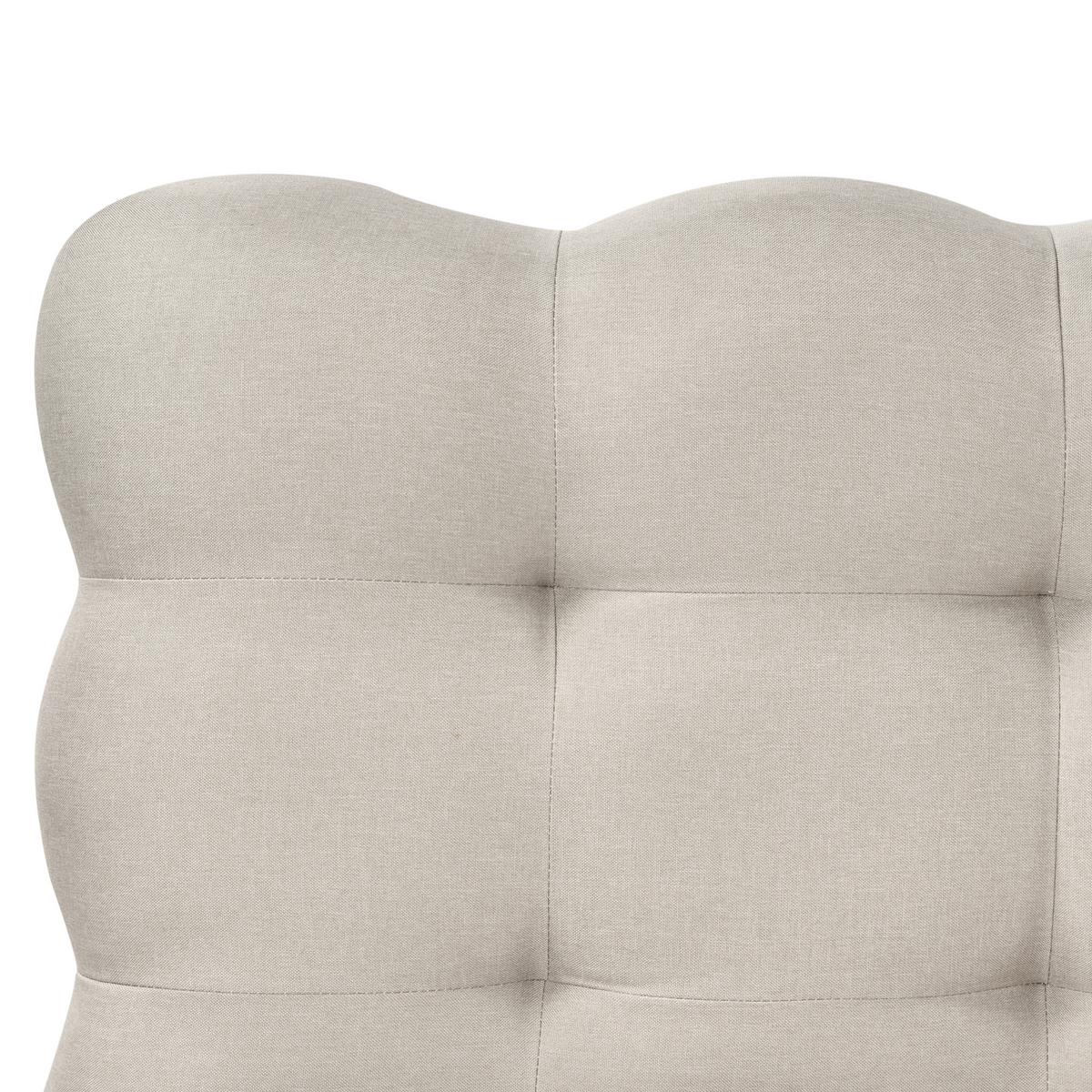 BETT mit Lattenrost 180/200 cm Stoff Beige Soulisse - Beige, Textil (180/200cm) - Beliani