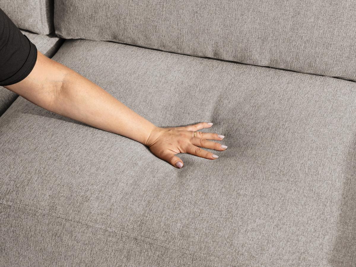ECKSOFA Lennon aus Beige Strukturstoff mit Schlaffunktion und Bettkasten - Beige/Schwarz, Holz/Kunststoff (137/264cm) - S-Style