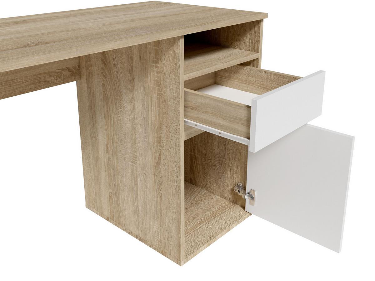 SCHREIBTISCH REGIS 120x53x75,5 cm Bürotisch Computertisch, Sonoma Eiche - Sonoma Eiche, Holzwerkstoff (53/120/75.5cm) - MASSENO