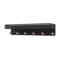 WANDGARDEROBE Jäller - Schwarz, Metall (60/12/13.5cm) - [en.casa]