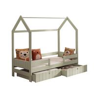 HAUSBETT Naomi - Olivgrün, Holz (90/200cm) - MIRJAN24