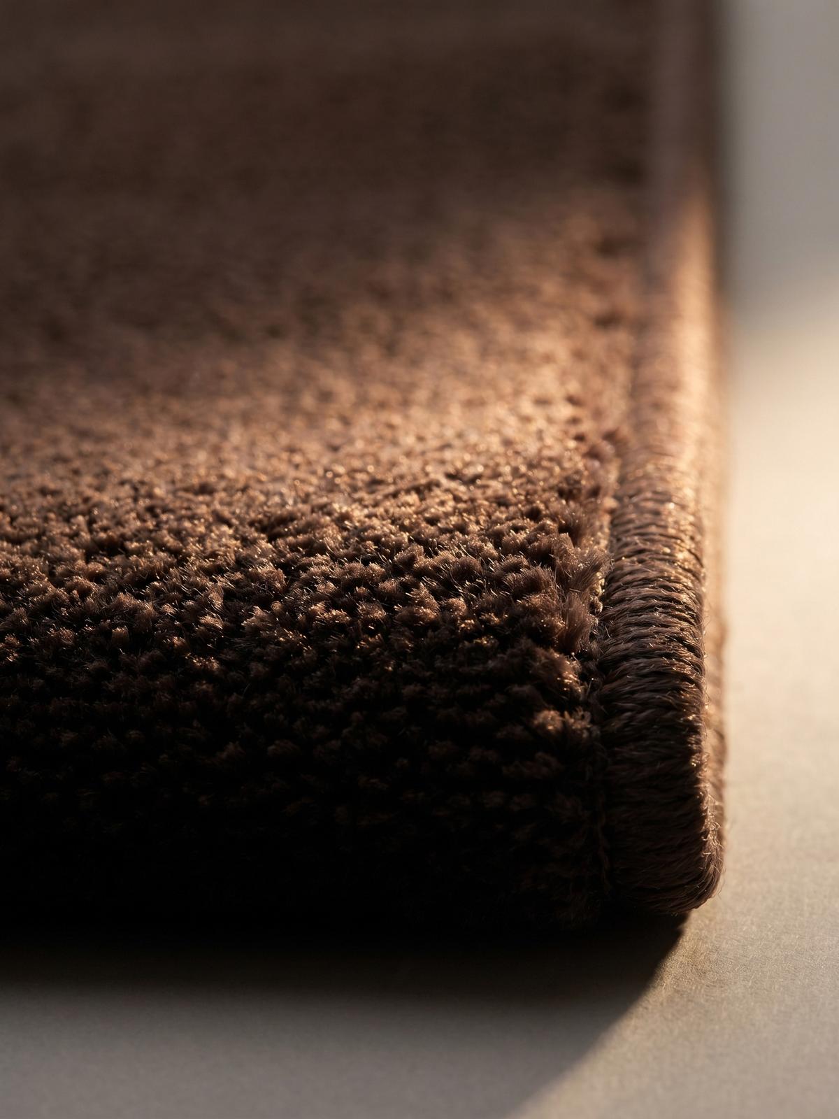 KURZFLORTEPPICH Antirutsch Uni RUTOR Polyester Braun 160 x 220 cm - Braun, Textil (160/220cm) - KADIMA DESIGN