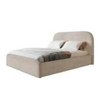 BETT 140x200 - Polsterbett mit Bettkasten und Metallrahmen - Modern Betten - Hochwertiger Poso-Stoff - Kollektion Vienna - Beige - Beige, Holz/Textil (140/200cm) - Alpi-Möbel