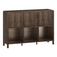 SIDEBOARD Lukkodso - Walnussfarben, Holzwerkstoff (110/76.5/30cm) - [en.casa]