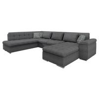 WOHNLANDSCHAFT Niko Bis Premium, Seite: Rechts - Dunkelgrau, Holz/Textil (348/76/205cm) - MIRJAN24