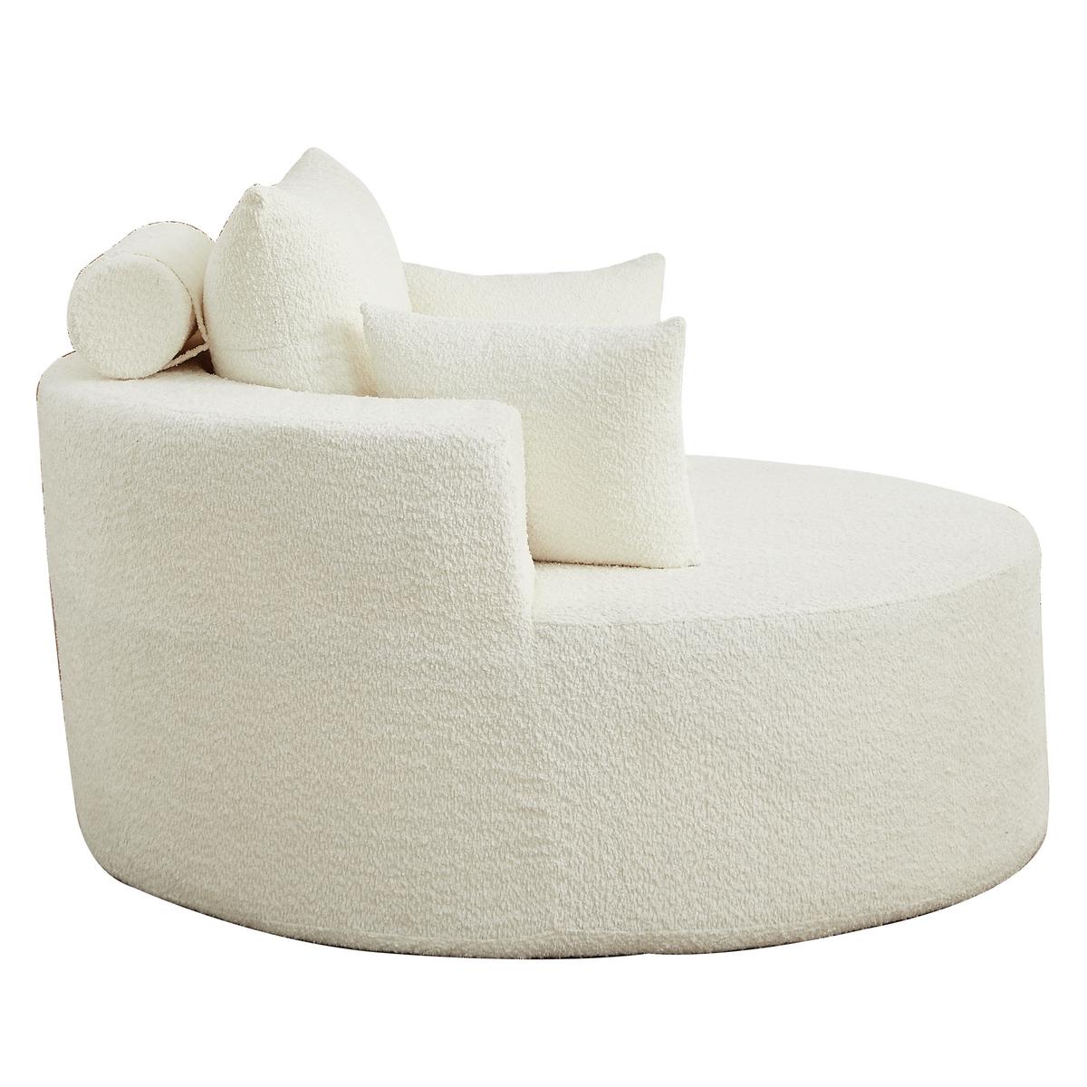 SESSEL aus chenille-schaumstoff, ohne montage & modular kombinierbar - Beige, Textil (127/82/127cm) - Urban Meuble