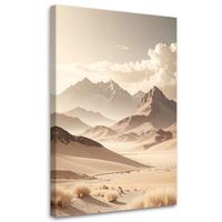 LEINWANDBILD Landschaften 80x120cm - Beige, Textil (80/120cm) - Feeby