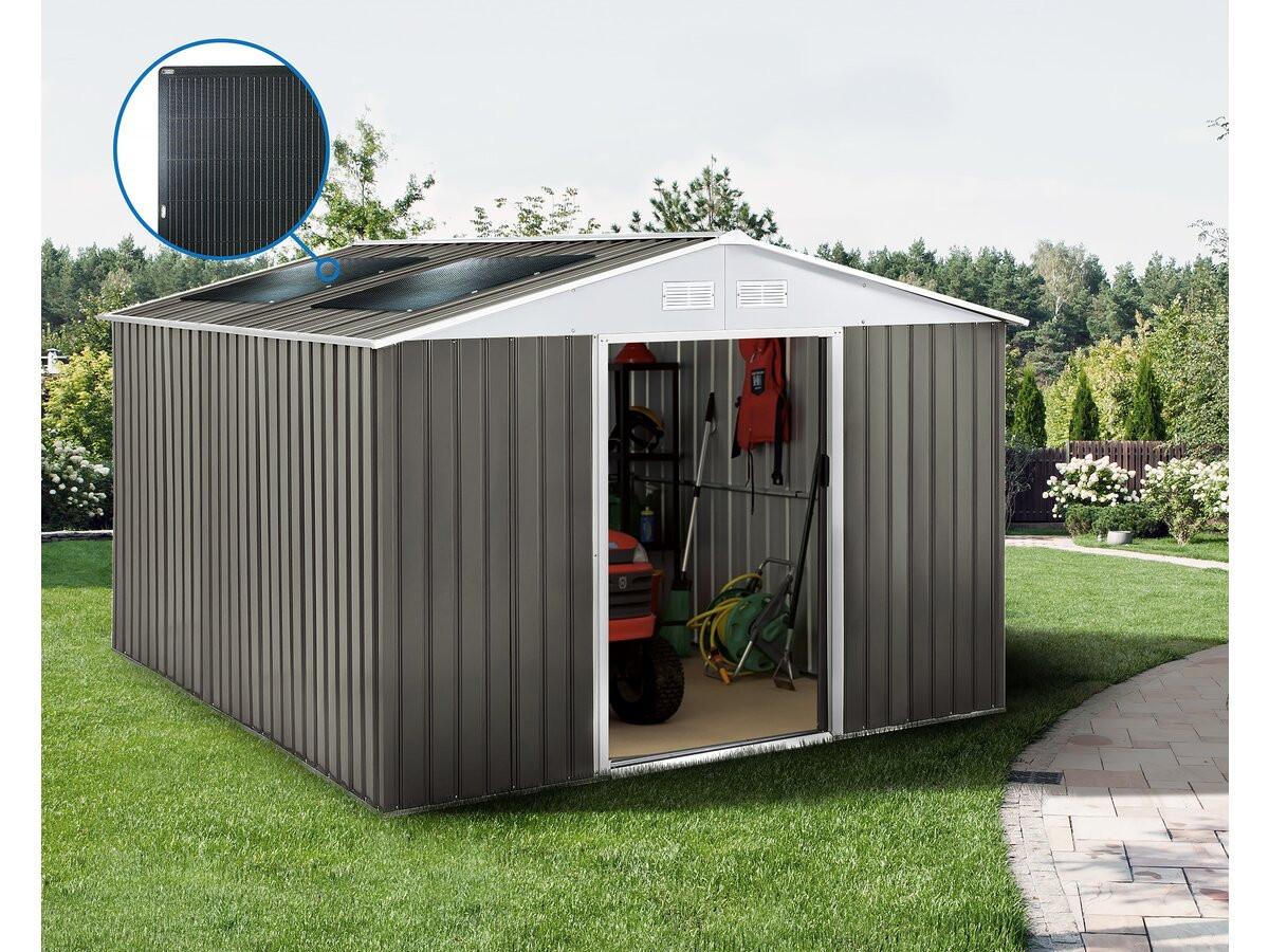 METALL-GARTENHAUS dallas Taupe - Taupe, Metall (436/330/436cm) - Habitat Garten
