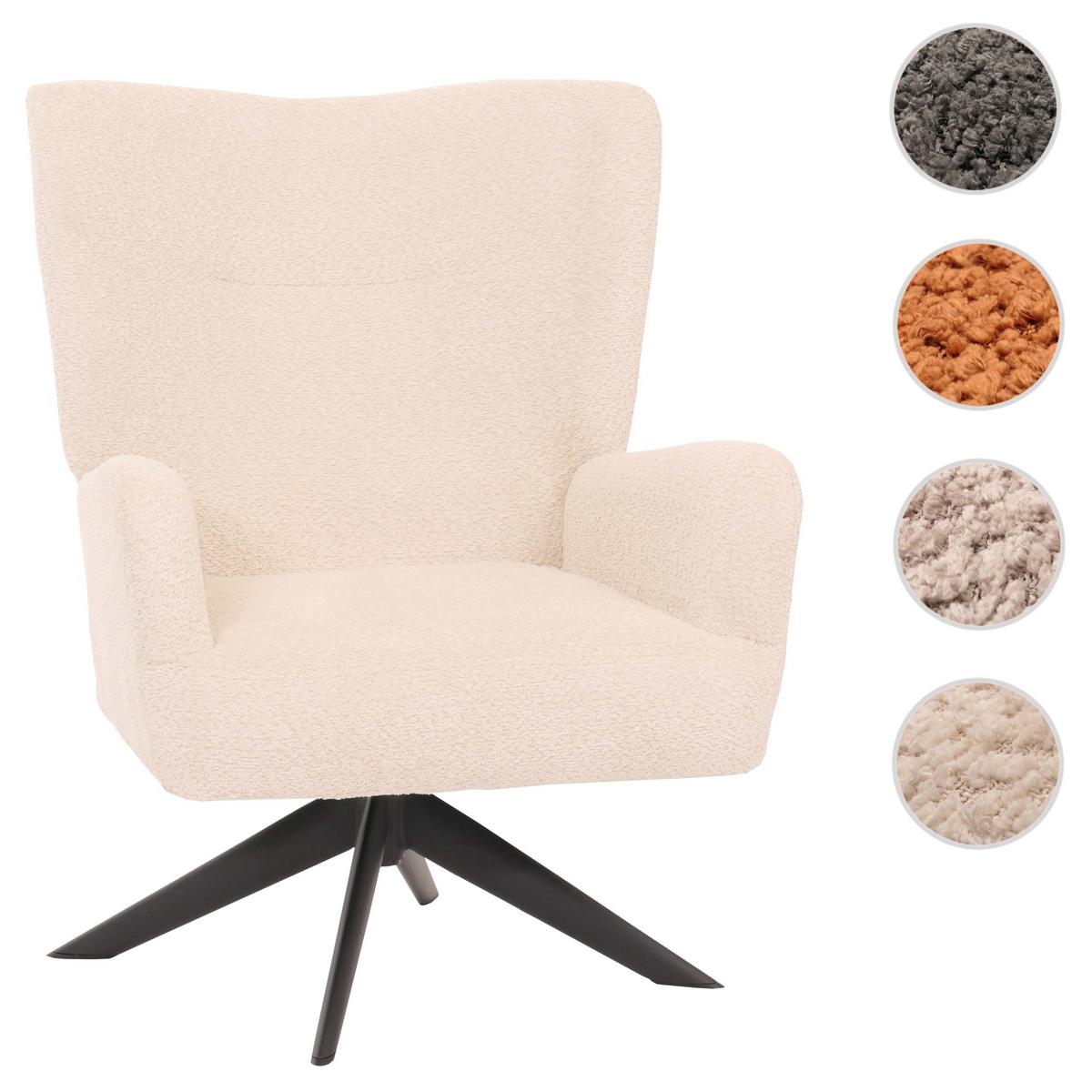 LOUNGE-SESSEL Creme - Creme, Textil (75/99/74cm) - MCW