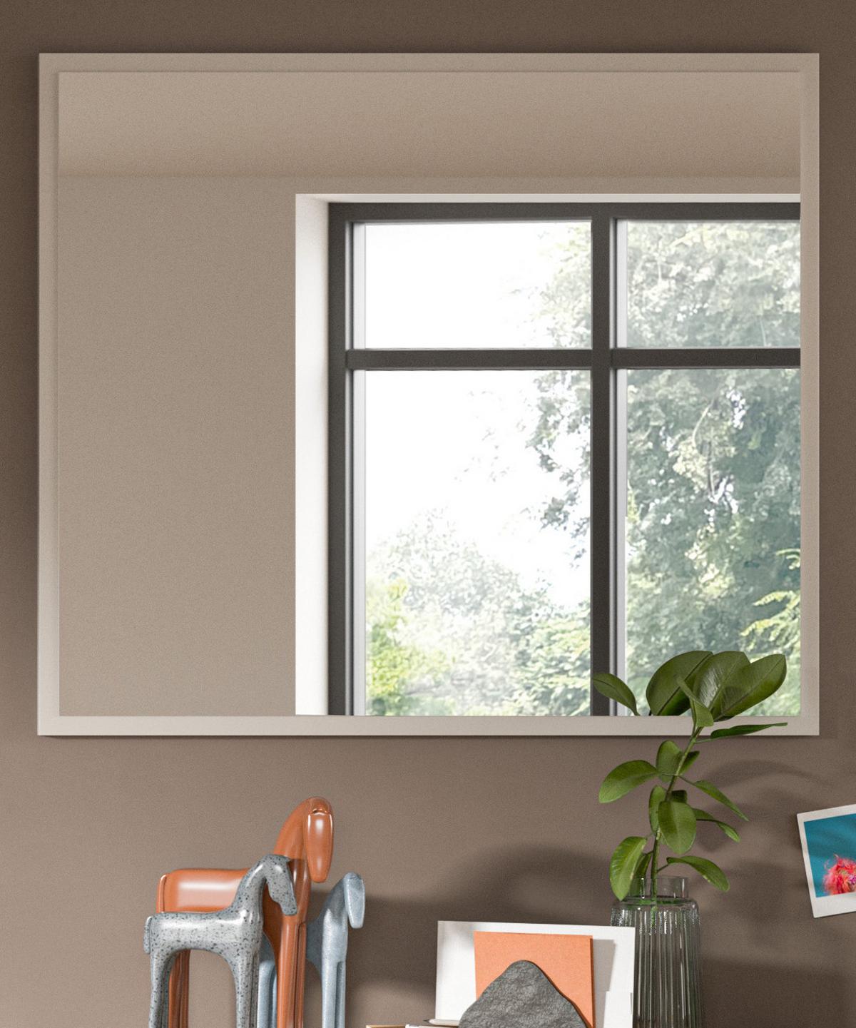 GARDEROBENSPIEGEL Kaschmir Sand, Flur Wandspiegel 80 x 70 cm - Kaschmir, Glas/Holzwerkstoff (80/70/2cm) - Inn.Furn
