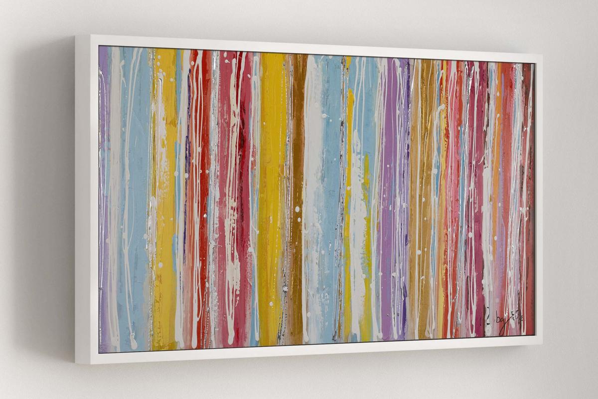 ACRYLBILD HANDGEMALT 120/60 cm - Multicolor, Holz/Textil (120/60cm) - KUNSTLOFT