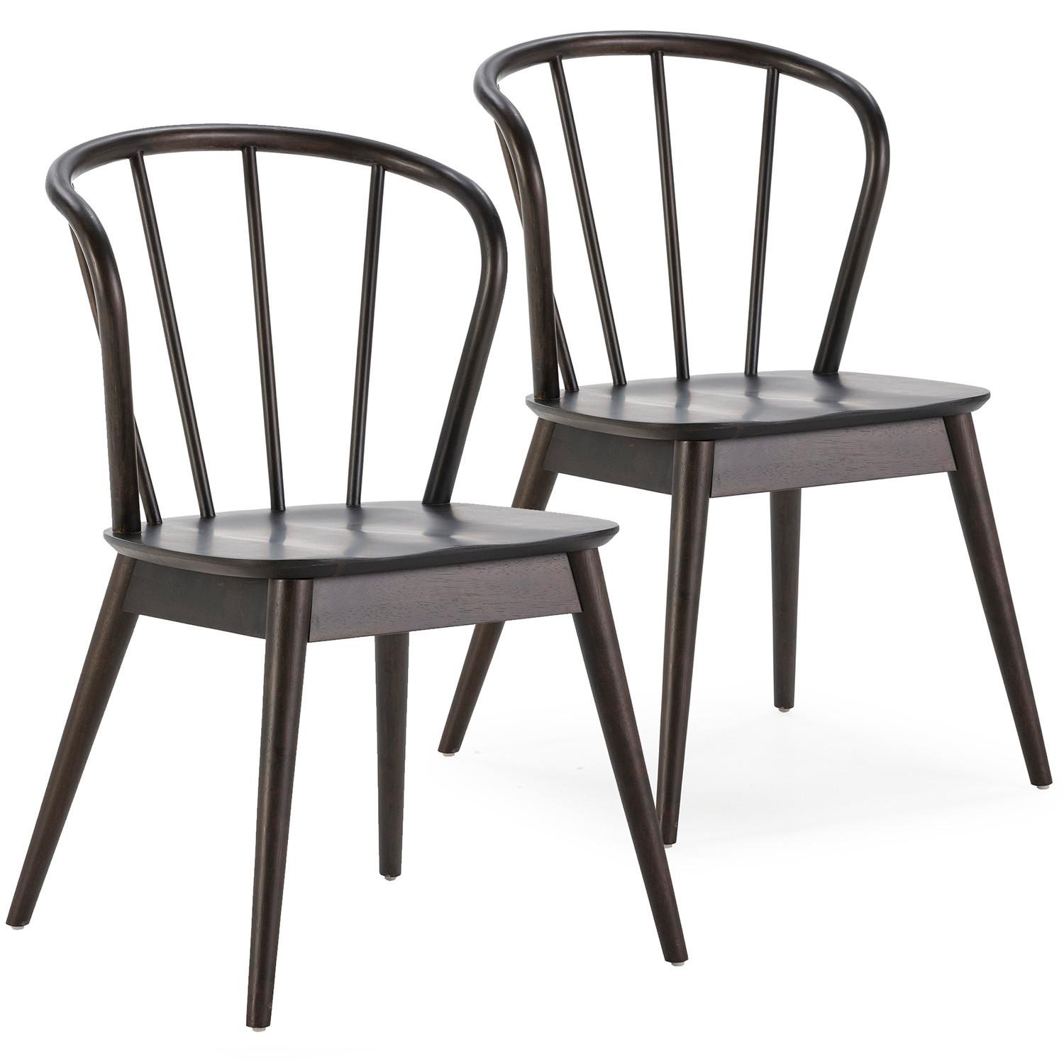 STUHL 2er-Set Brisa Farbe Schwarz, Massivholz - Schwarz, Holz (47/83/59cm) - VS Venta-stock