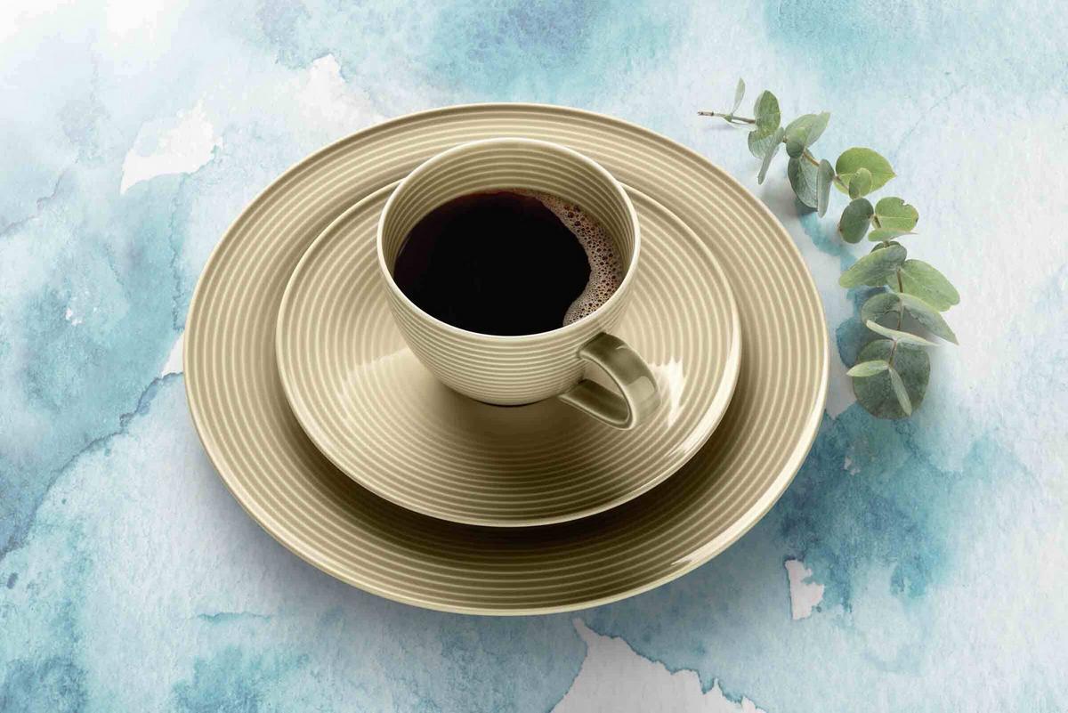 KAFFEESERVICE Beat Color Glaze beige-grau 18-tlg. - Beige/Grau, Keramik (24/18.1/43cm) - Seltmann Weiden