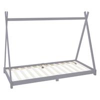 KINDERBETT Tipi 90x200 cm Hellgrau - Hellgrau, Holz (90/200cm) - ML-DESIGN