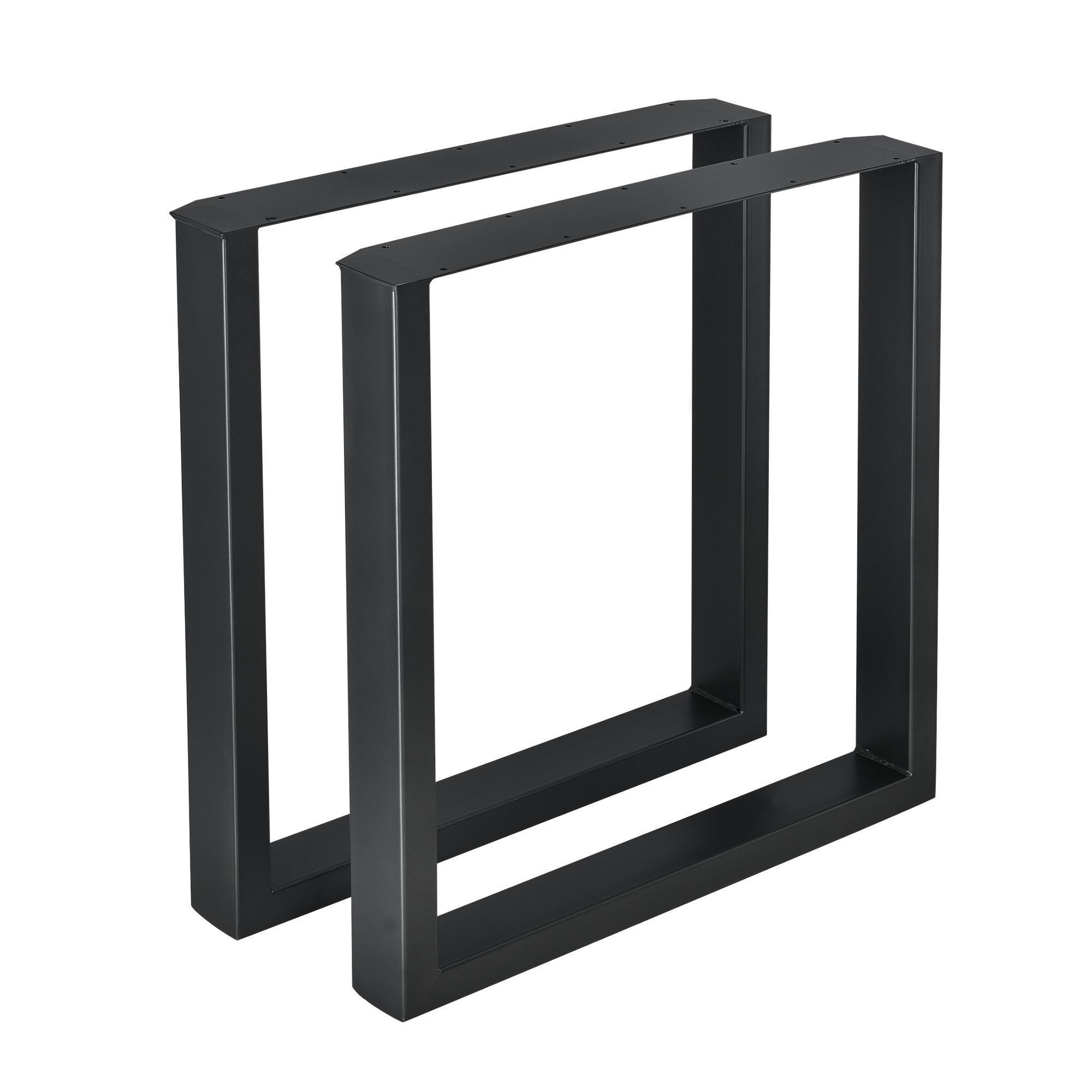 TISCHGESTELL-SET 2 TLG. Makers - Schwarz, Metall (70/72/8cm) - [en.casa]