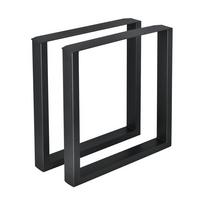 TISCHGESTELL-SET 2 TLG. Makers - Schwarz, Metall (70/72/8cm) - [en.casa]