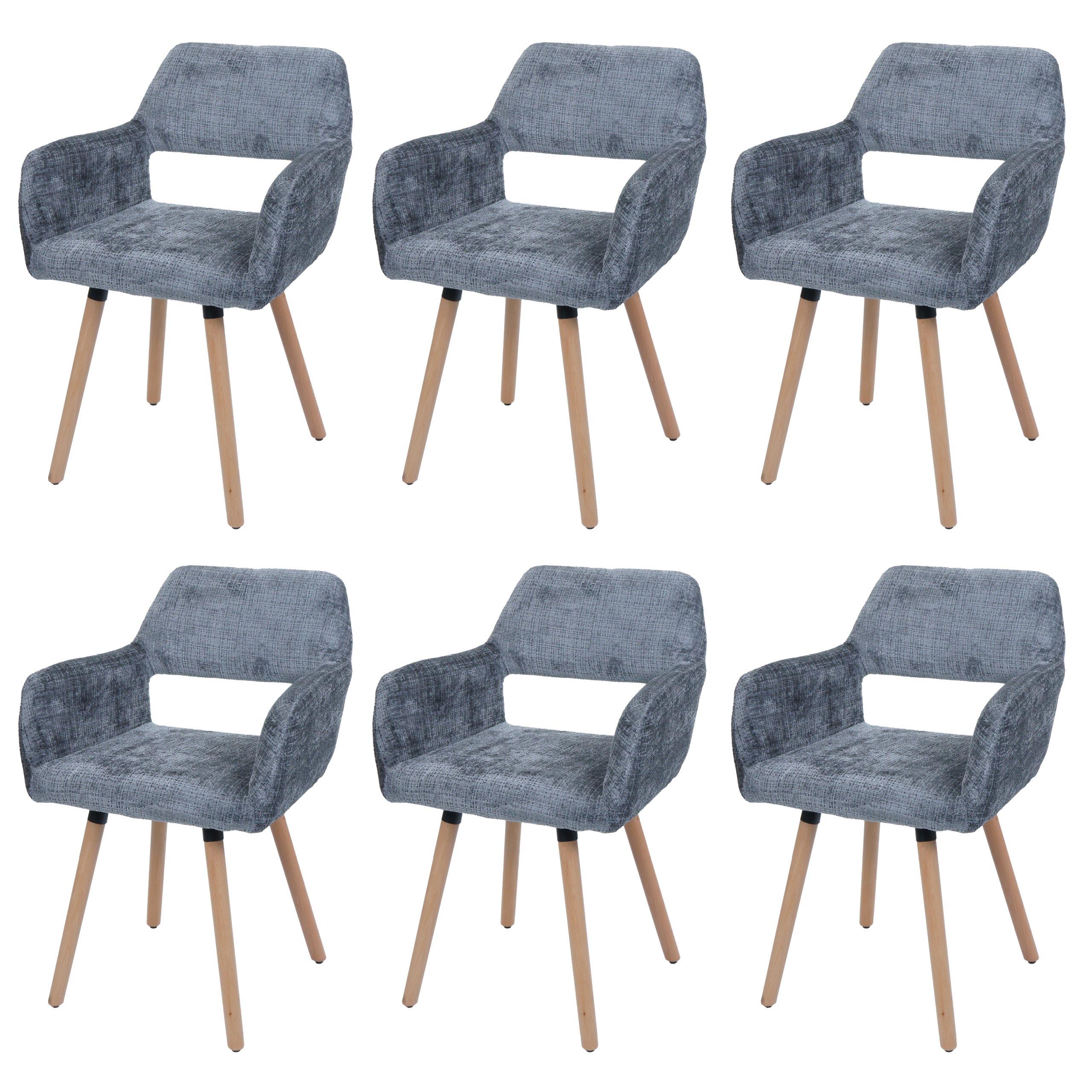 ESSZIMMERSTUHL Grau - Dunkelgrau/Grau, Textil (56/80/53cm) - MCW