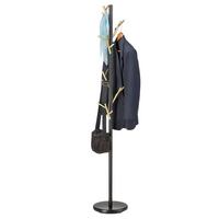 KLEIDERSTÄNDER ZENO schwarz/gold - Goldfarben/Schwarz, Metall (30/177/30cm) - IDIMEX