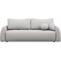 3-SITZER SOFA Nubelle Hellgrau Chenille-Bezug, wasserabweisend - Hellgrau/Schwarz, Kunststoff/Textil (244/85/93cm) - Selsey