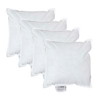 FÜLLKISSEN 4er-Set, Federkissen 30/30 cm - Weiß, Textil (30/30cm) - Homescapes
