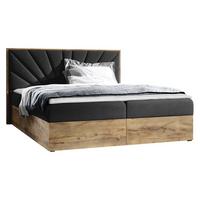 BOXBETT Wood 7 - H3 - Dunkelgrau, Holz/Textil (180/200cm) - MIRJAN24