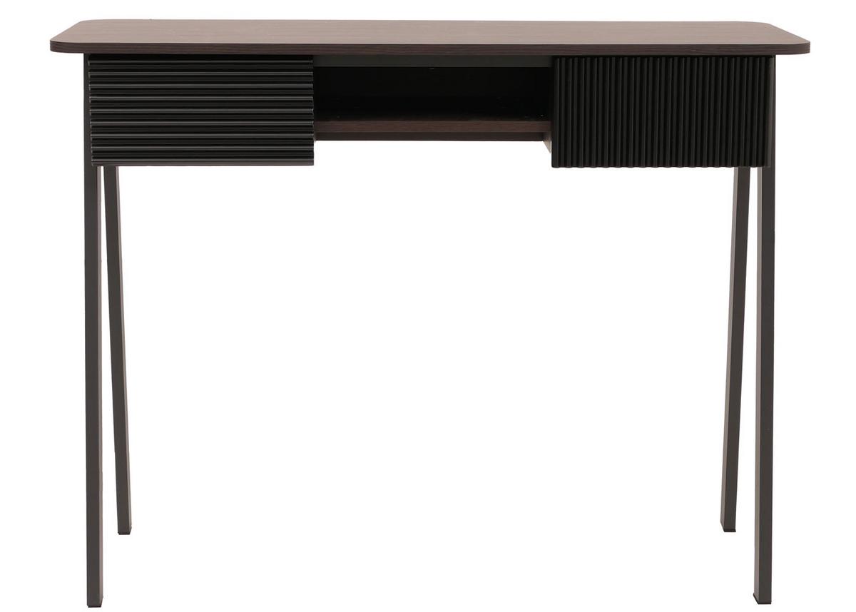 KONSOLENTISCH rechteck Walnuss Dekor - Walnussfarben, Metall (40/110/88cm) - MCW