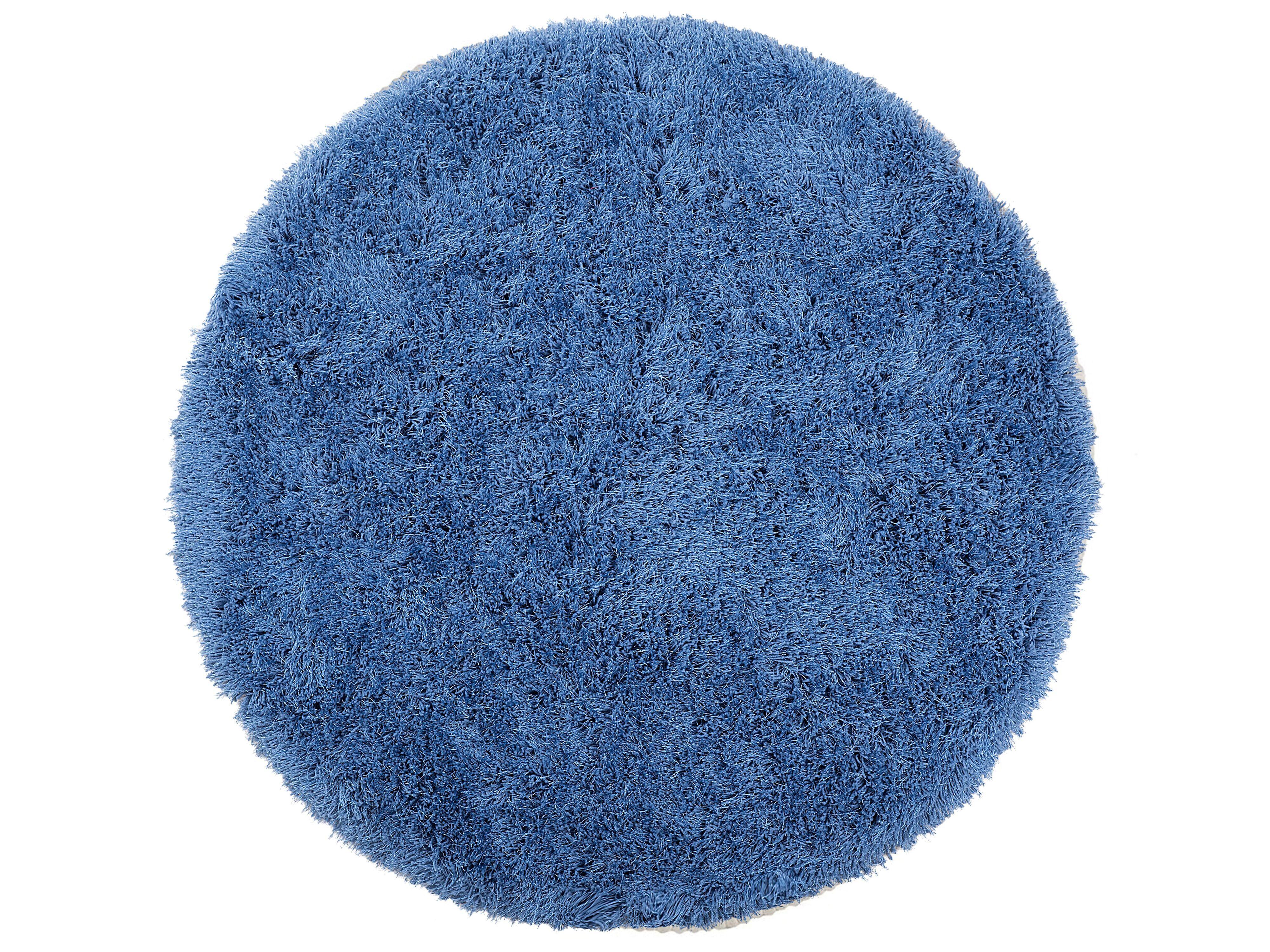 SHAGGY-TEPPICH Cide 140/140 cm - Blau, Kunststoff (140/140cm) - Beliani