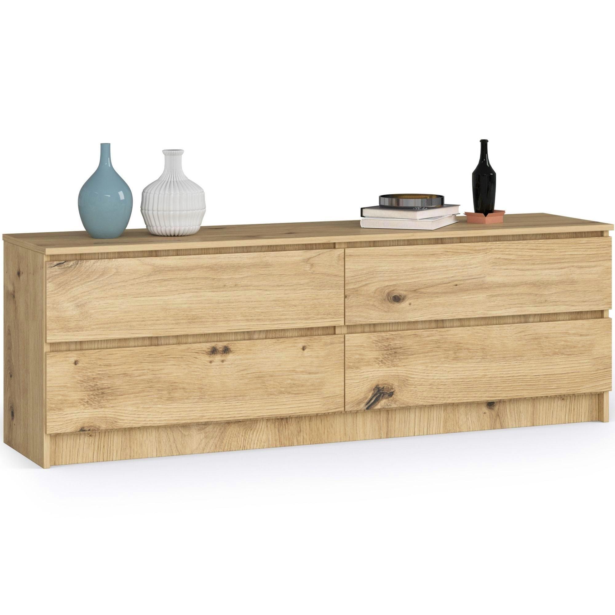 KOMMODE Eiche Artisan 55/160/40 - Eiche Artisan, Holzwerkstoff (160/55/40cm) - RAUMHIRSCH FURNITURE