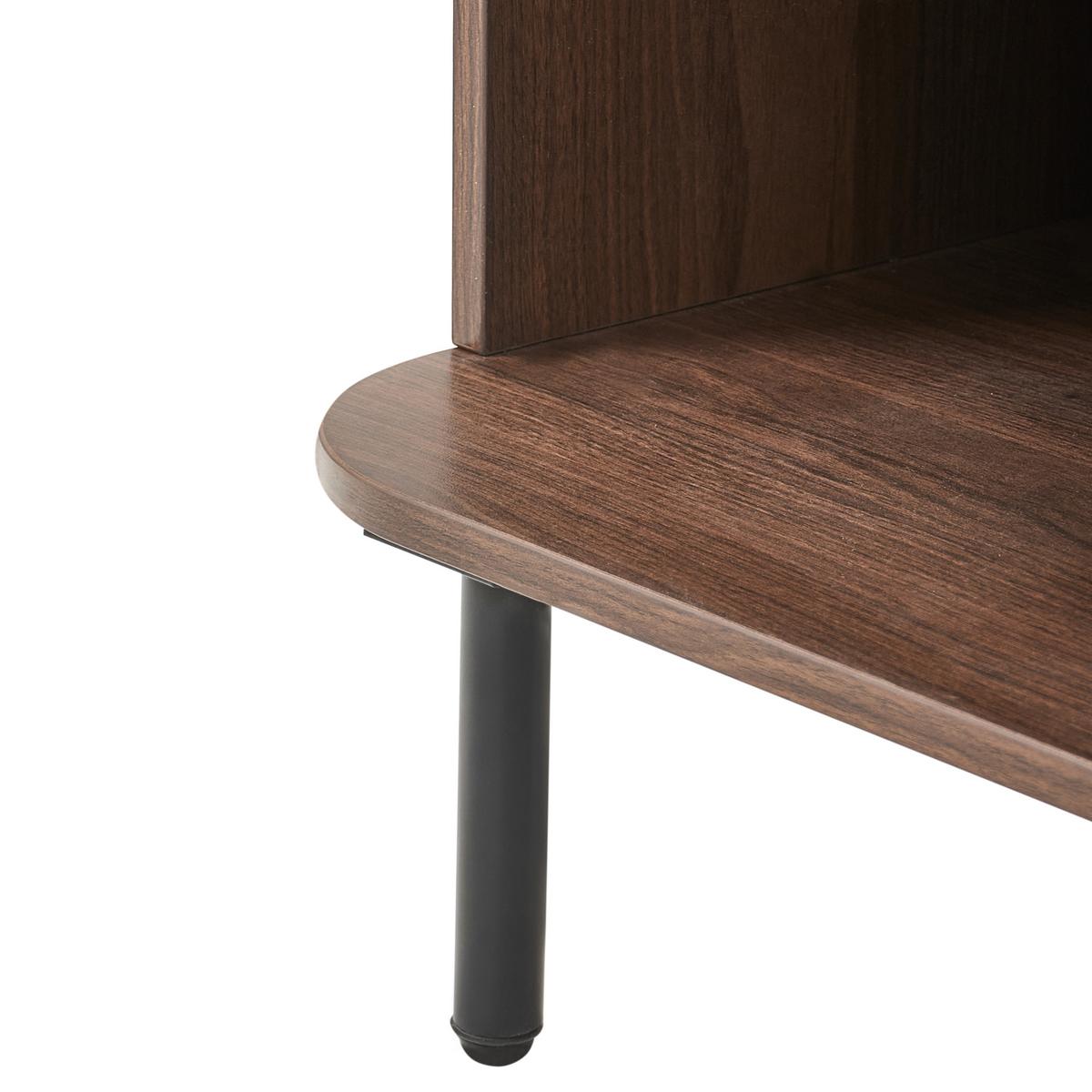 BÜCHERREGAL mit 6 Ebenen 180 cm Dunkelbraun Bradley - Dunkelbraun, Holzwerkstoff (60/180/40cm) - Beliani