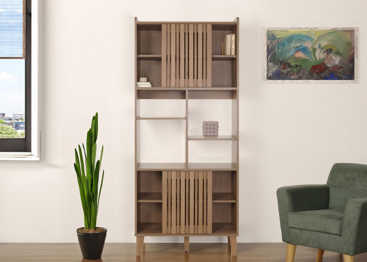 BÜCHERREGAL Holz - Braun, Holz (75/178/35cm) - MCW