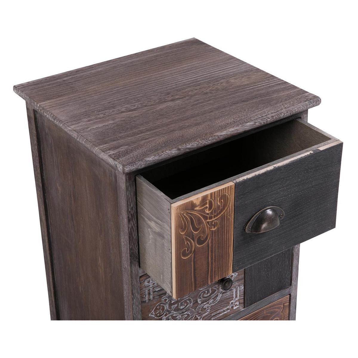 KOMMODE MARA graubraun - Graubraun, Holz (40/65/37cm) - CARO-Möbel