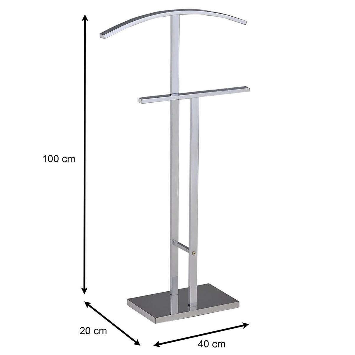 HERRENDIENER SCOTT chrom - Chromfarben, Metall (40/100/20cm) - IDIMEX