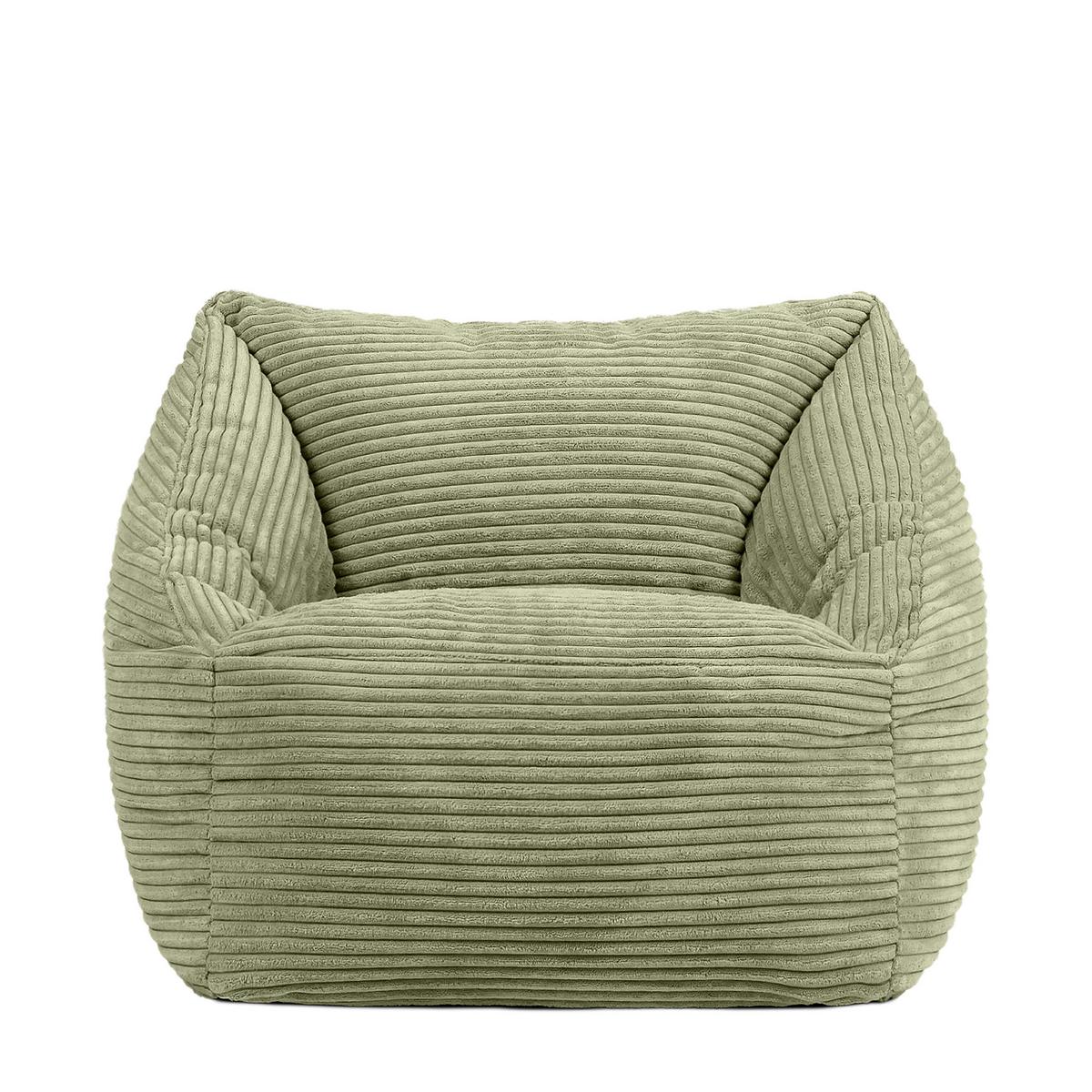 SITZSACK Flauschig für Kinder 2-tlg. - Grün, Textil (55/44/55cm) - icon
