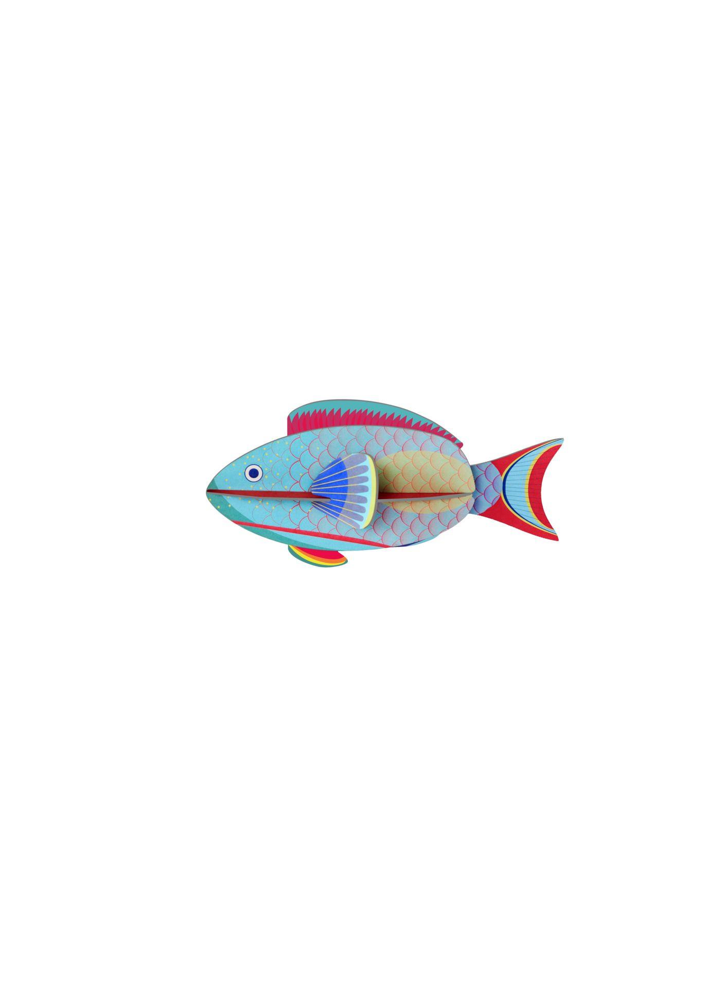 WANDSKULPTUR Bunt 6/7 cm - Multicolor, Wellpappe (6/7/16cm) - Studio Roof