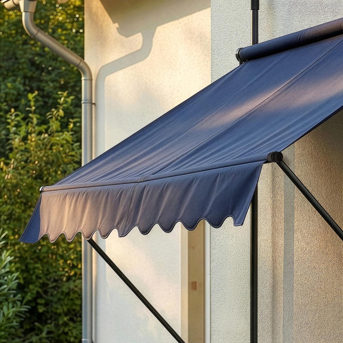 KLEMMMARKISE Stem - Dunkelblau, Textil/Metall (400/309/120cm) - pro.tec