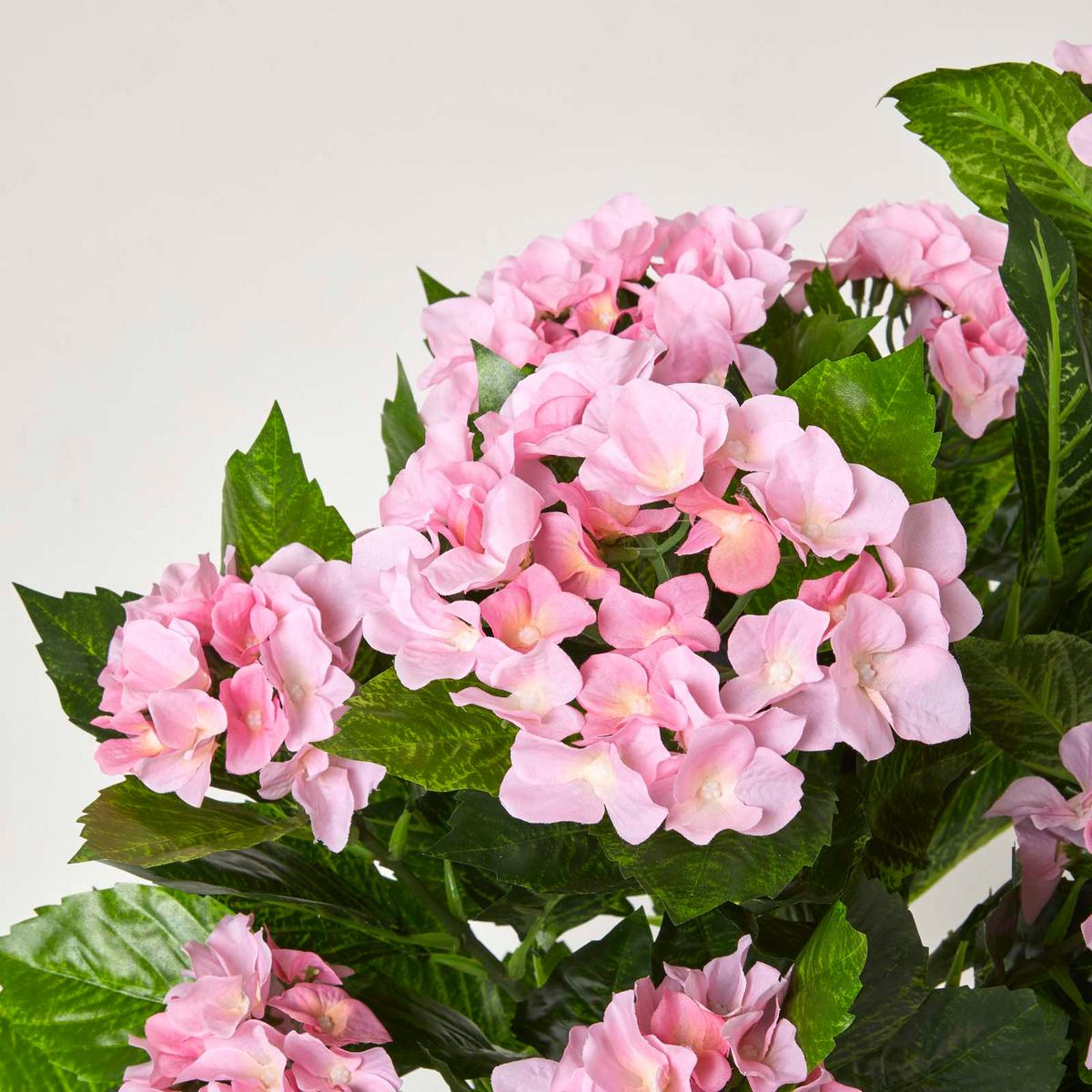 KUNSTBLUME Hortensien rosa, 85 cm - Rosa, Kunststoff (85cm) - Homescapes