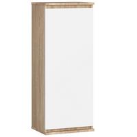 HÄNGESCHRANK Eiche Sonoma, Weiß 99/40/30 - Weiß/Sonoma Eiche, Holzwerkstoff (40/99/30cm) - RAUMHIRSCH FURNITURE