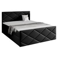 BOXBETT Herkules - H3 - Schwarz Hochglanz, Holz (160/200cm) - MIRJAN24