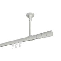 GARDINENSTANGE INNENLAUF Sonette Elanto 480 cm (geteilt in 3 x 160 cm), 1-läufig, 20 mm Ø Weiß - Weiß, Metall (480cm) - INTERDECO