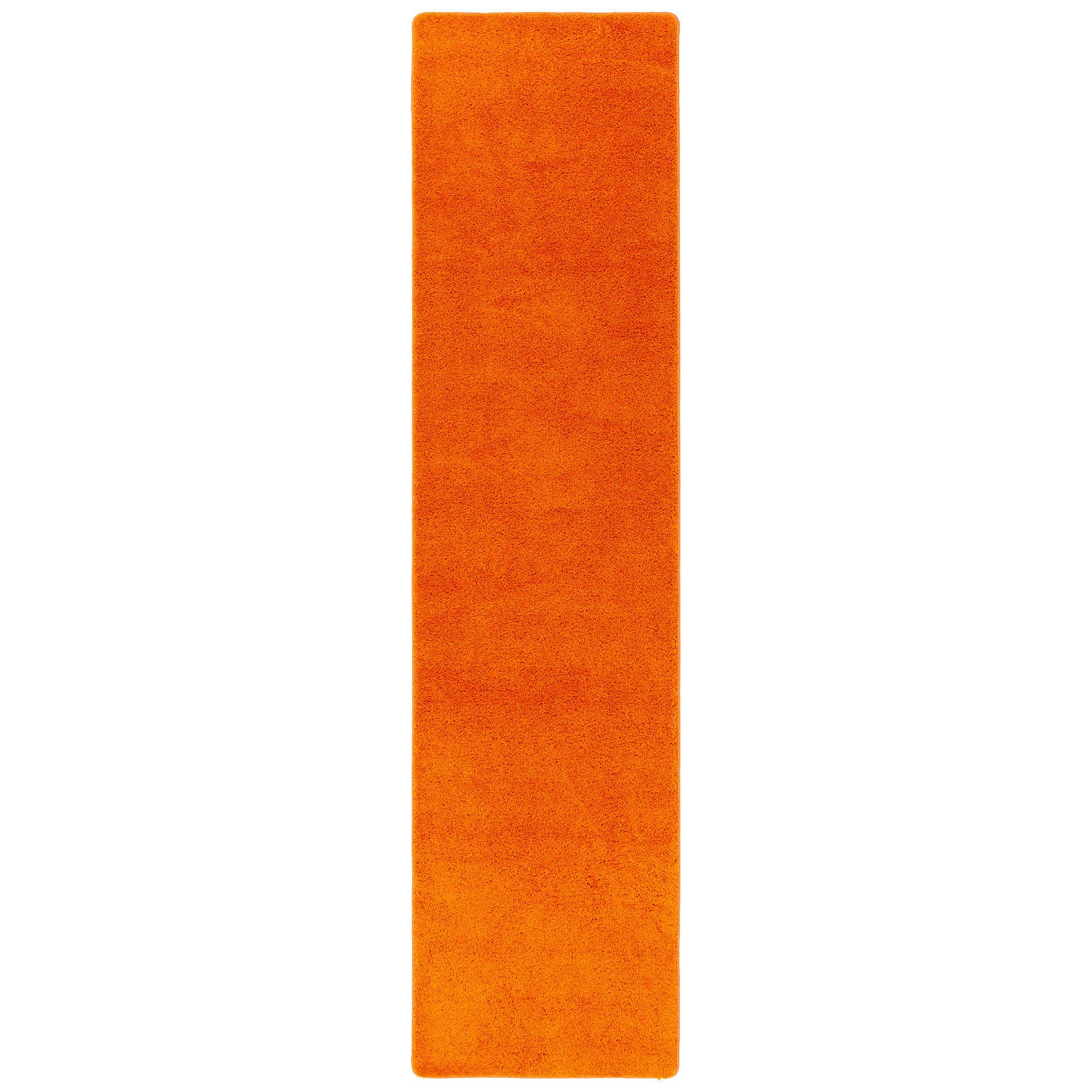 HOCHFLOR SHAGGY LÄUFER TEPPICH PALACE - Orange, Textil (80/160cm) - Snapstyle